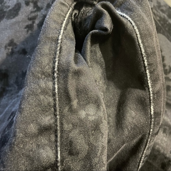 Current/Elliott The Low-Rise Skinny Ankle Jeans, Black Velvet Floral - Picture 6 of 6